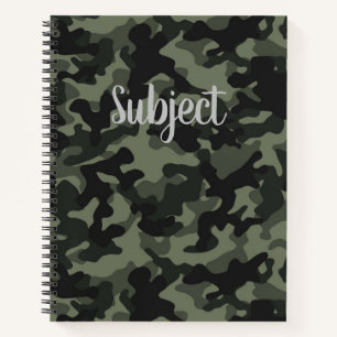 Anpassbare Camouflage Notizbuch