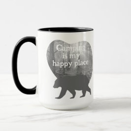 Anpassbare "Camping ist mein glücklicher Ort Tasse