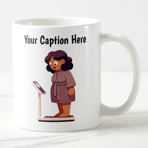 Anpassbare Cartoon-Gewichtsskala Kaffeetasse