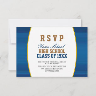 Anpassbare Class-Wiedersehen-UAWG RSVP Karte