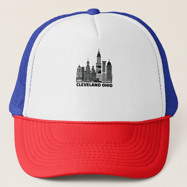 Anpassbare Cleveland Ohio Truckerkappe (Vorderseite)