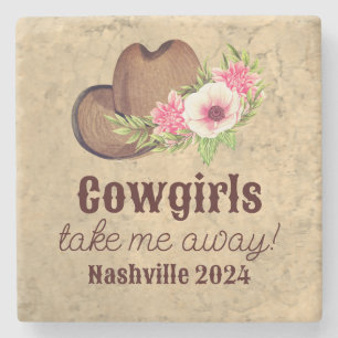 Anpassbare Cowgirls nehmen mich weg! Nashville Steinuntersetzer