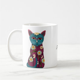 Anpassbare Daisy Cat-Tasse Kaffeetasse