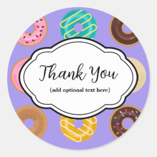 Anpassbare Dankbarkeit Sticker Donuts