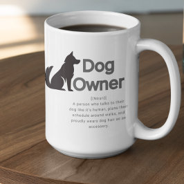 Anpassbare Definition für Hundebesitzer Kaffeetasse