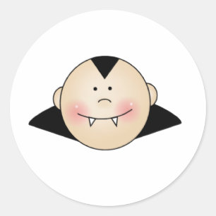 Anpassbare Dracula Runder Aufkleber