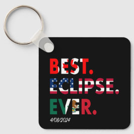 Anpassbare Eclipse 2024 Schlüsselanhänger