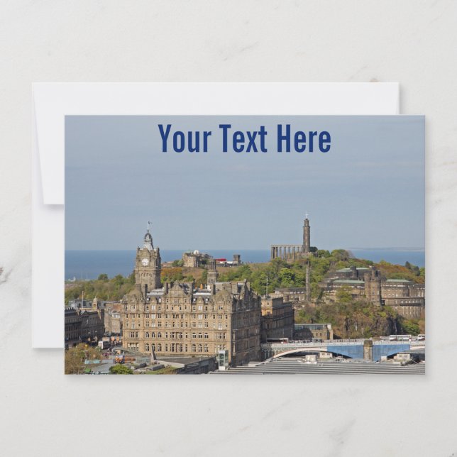 Anpassbare Edinburgh-Karte, Schottland (Vorderseite)