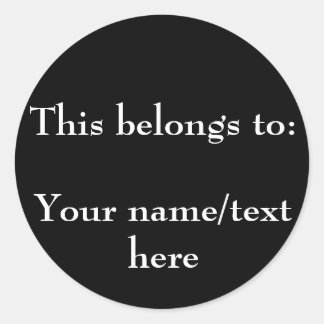 Anpassbare Eigenschaftenkleber Runder Aufkleber