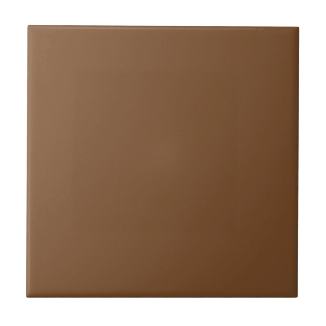 Anpassbare einfache Mid Brown Tile Fliese (Vorderseite)