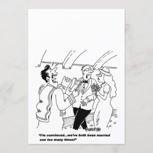 Anpassbare Einladungen für Hochzeiten von Cartoon