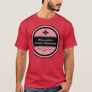 Anpassbare Familienzusammenkunft Fleur de lis T-Shirt