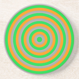 Anpassbare Farbkonzentrische Circle-Design Untersetzer