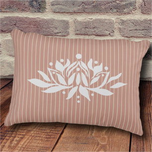 Anpassbare Flaming Lotus-Blume Akzent Kissen