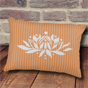 Anpassbare Flaming Lotus-Blume Akzent Kissen