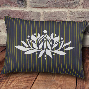 Anpassbare Flaming Lotus-Blume Akzent Kissen