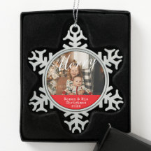 Anpassbare Foto Snowflake Gerahmte Ornamente