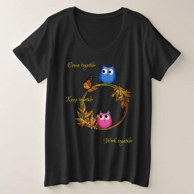 Anpassbare Frauen Große Größe T-Shirt (Design vorne)