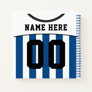 Anpassbare Fußball Fußball-Jersey-Notebook Notizbuch