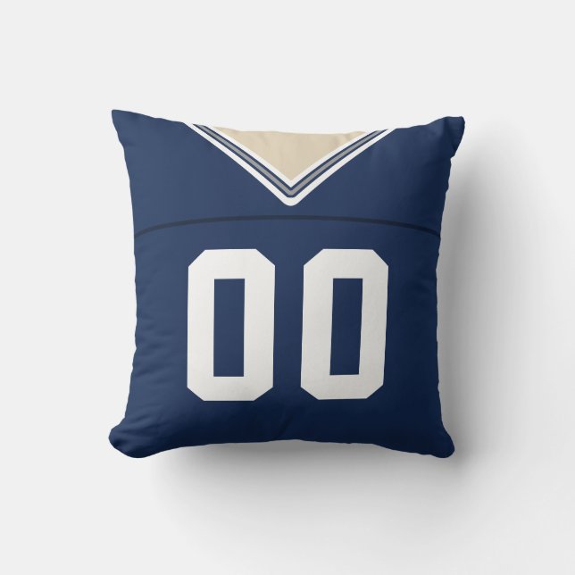 Anpassbare Fußball LAX Jersey Kissen Kissen (Vorderseite)