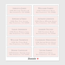 Anpassbare Gästeschriften für Hochzeiten Aufkleber