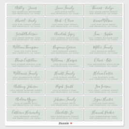 Anpassbare Gästeschriften für Hochzeiten Aufkleber