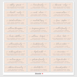 Anpassbare Gästeschriften für Hochzeiten Aufkleber