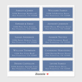 Anpassbare Gästeschriften für Hochzeiten Aufkleber