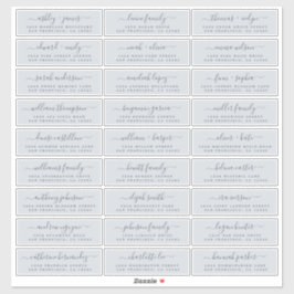 Anpassbare Gästeschriften für Hochzeiten Aufkleber