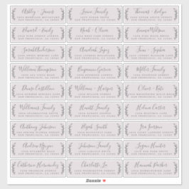 Anpassbare Gästeschriften für Hochzeiten Aufkleber