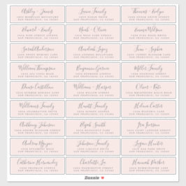 Anpassbare Gästeschriften für Hochzeiten Aufkleber