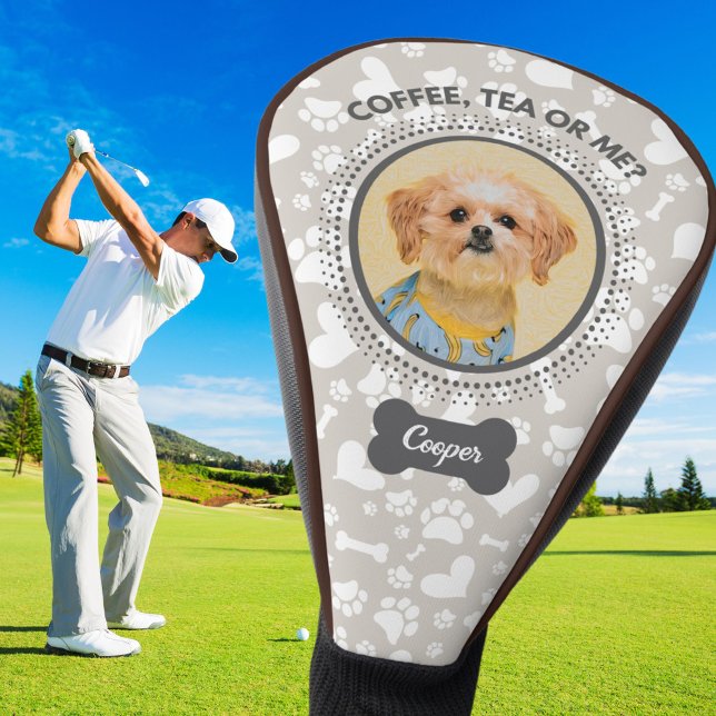 Anpassbare Golf Head Cover mit Pet Portrait Headcover (Customizable golf head cover for your beloved golfer)