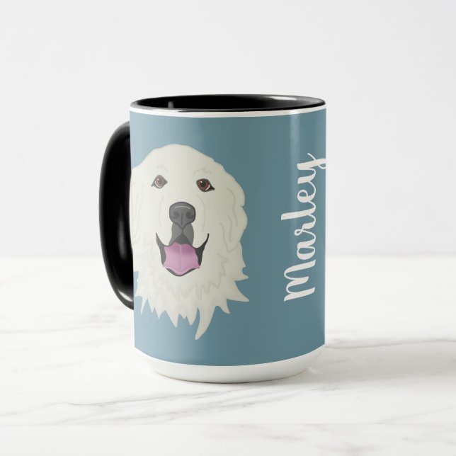 Anpassbare Große Pyrenäen Tasse (Vorderseite Links)