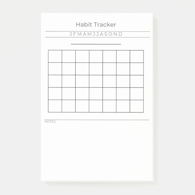 Anpassbare Habit-Tracker-Kommentare Post-it Klebezettel (Vorderseite)