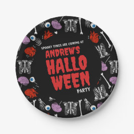Anpassbare Halloween-Papierplatte - Fügen Sie Ihre Pappteller