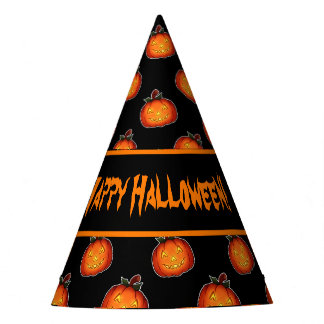 Anpassbare Halloween Pumpkins Party Hat Partyhütchen