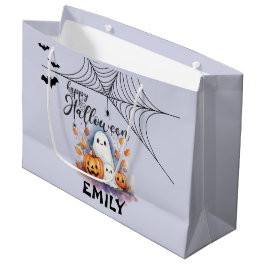 Anpassbare Halloween Trick oder Treat Bag Groß Große Geschenktüte