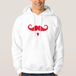 Anpassbare Handlebar-Mustache Hoodie