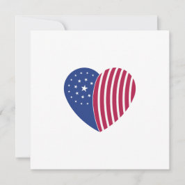 Anpassbare Herzen Amerikas Feiertagskarte