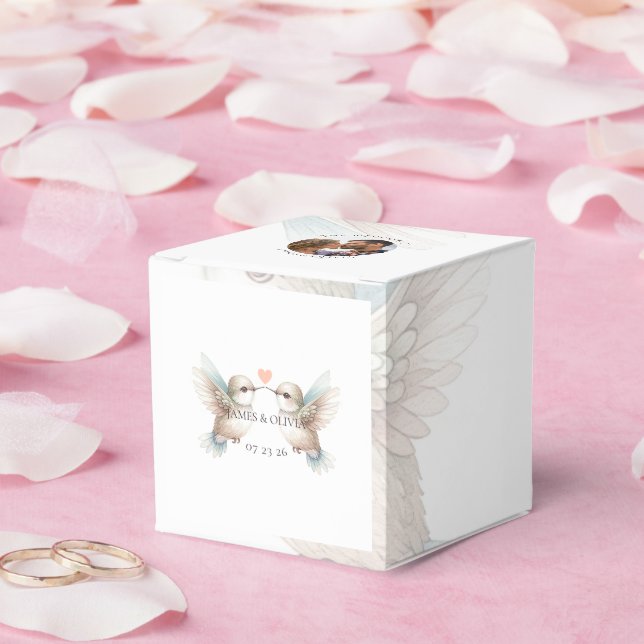 Anpassbare Hochzeit hinzufügen Foto Geschenkschachtel (Hochzeit)