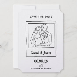 Anpassbare Hochzeitsankündigung Braut Bräutigam Save The Date