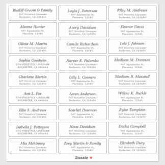 Anpassbare Hochzeitskleber Aufkleber