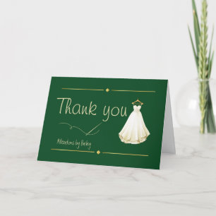 Anpassbare Hochzeitsnäharbeiten Dankeskarte