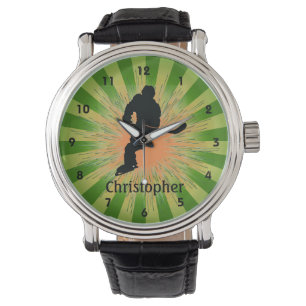 Anpassbare Hockeydesignüberwachung Armbanduhr