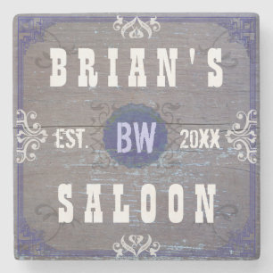 Anpassbare Home Bar Bier Saloon Steinuntersetzer