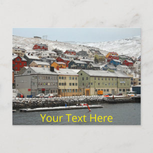 Anpassbare Honningsvåg, Norwegen Postkarte