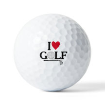 Anpassbare I love Golfbälle