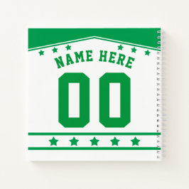 Anpassbare Ice Hockey-Jersey-Notebook Notizbuch