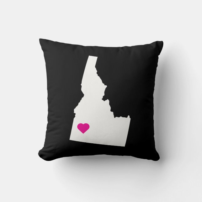 Anpassbare Idaho Staat Liebe Reversible Pillow Kissen (Vorderseite)