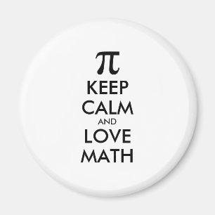 Anpassbare Internet-Meme BEHALTE CALM und LIEBE MA Magnet